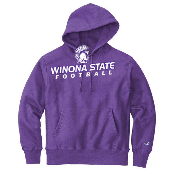 Champion Reverse Weave Hooded Sweatshirt - Printed Logo Thumbnail