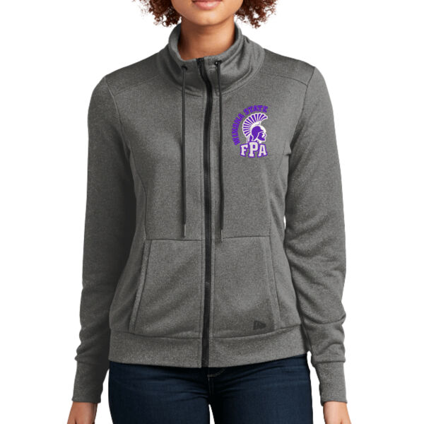 New Era Womens Performance Terry Full-Zip Cowl - Embroidered Logo Thumbnail