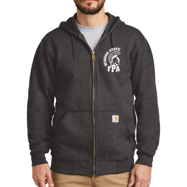 Carhartt Midweight Hooded Zip-Front Sweatshirt - Embroidered Logo Thumbnail
