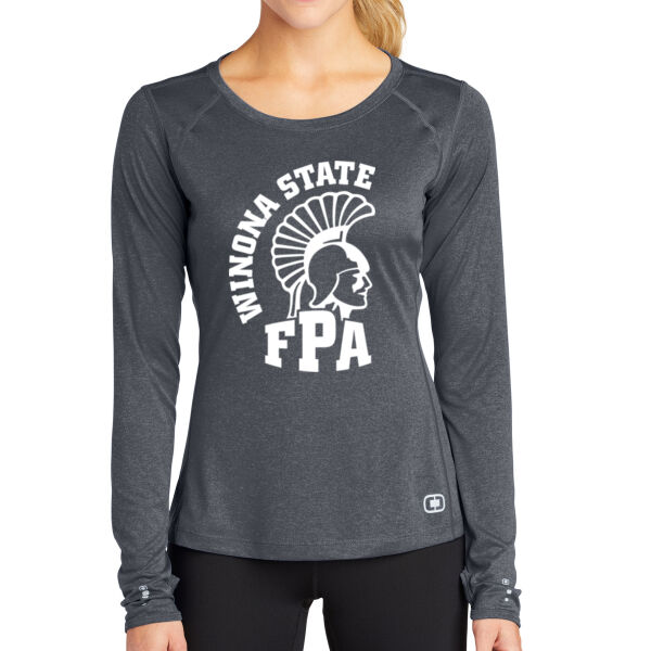 OGIO Womens Long Sleeve Pulse Crew - Printed Logo Thumbnail