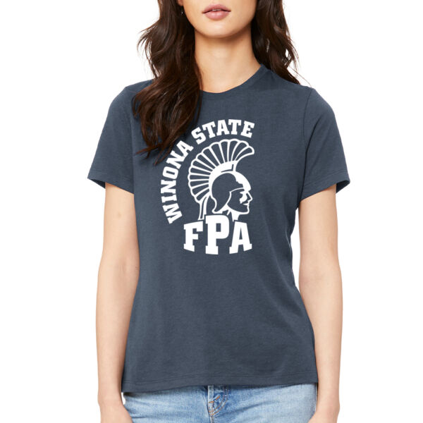 BELLA + CANVAS Womens Relaxed Jersey Short Sleeve Tee - Printed Logo Thumbnail