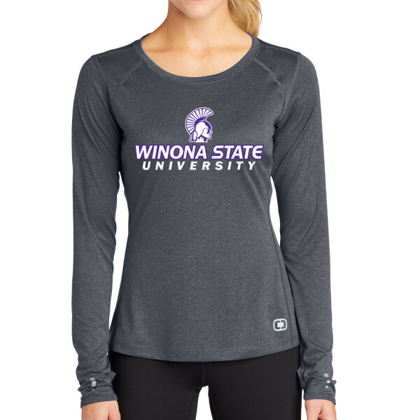 OGIO Womens Long Sleeve Pulse Crew - Printed Logo Thumbnail